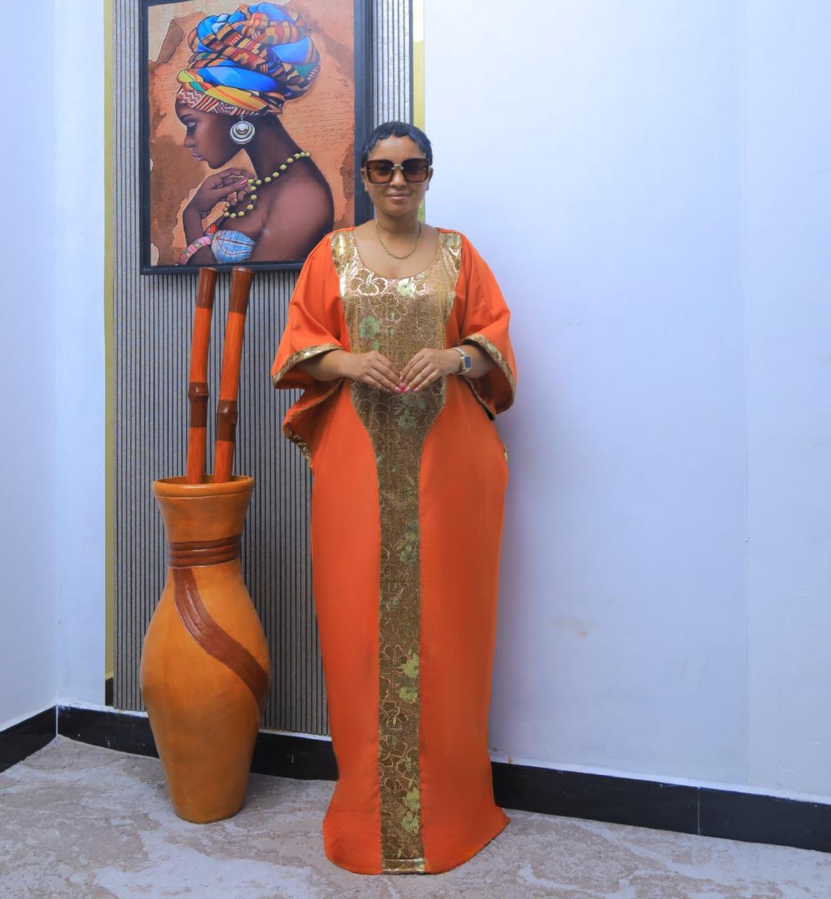 Elegant maxi dress with a stunning design.