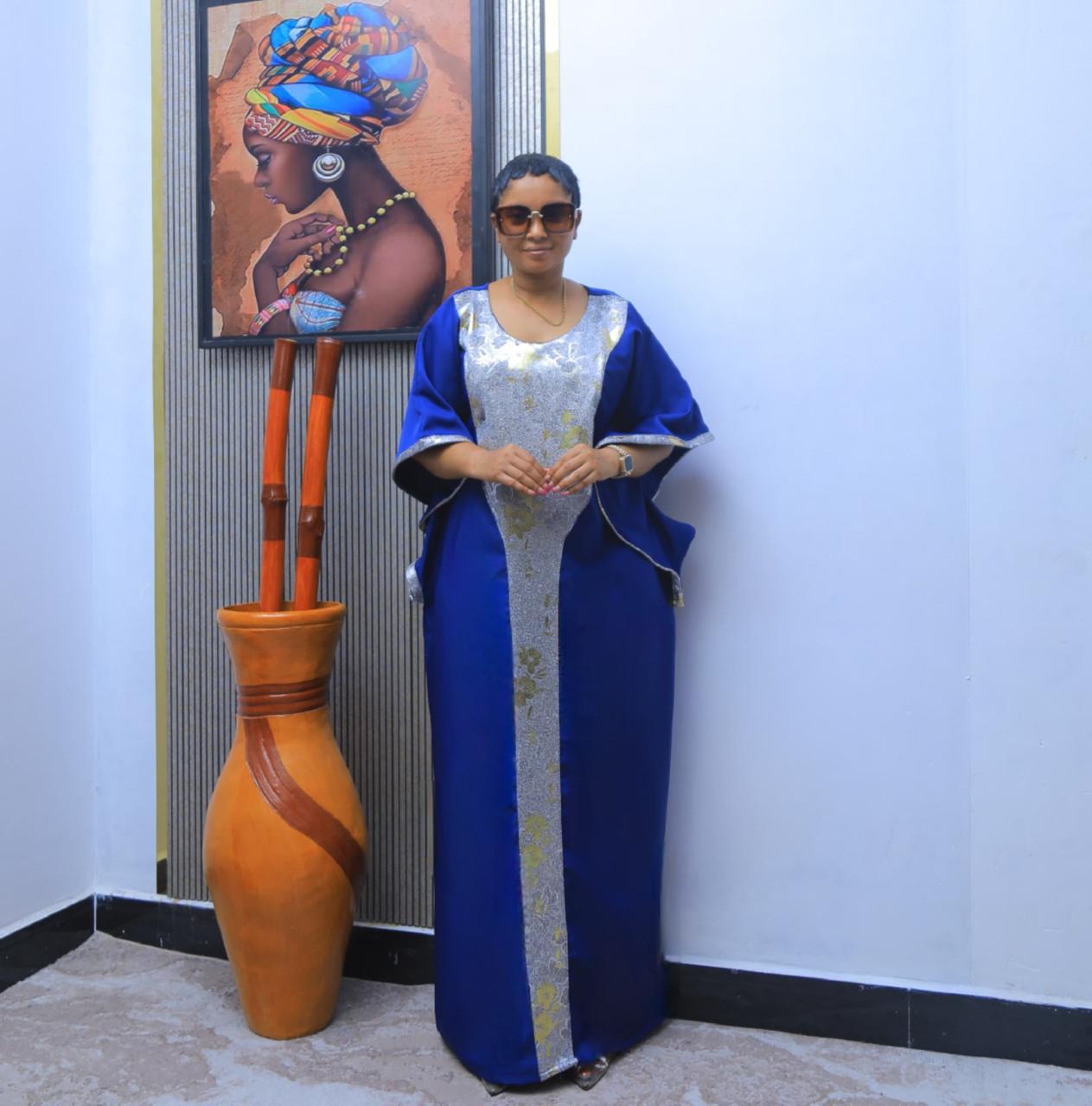 Elegant maxi dress with a stunning design.