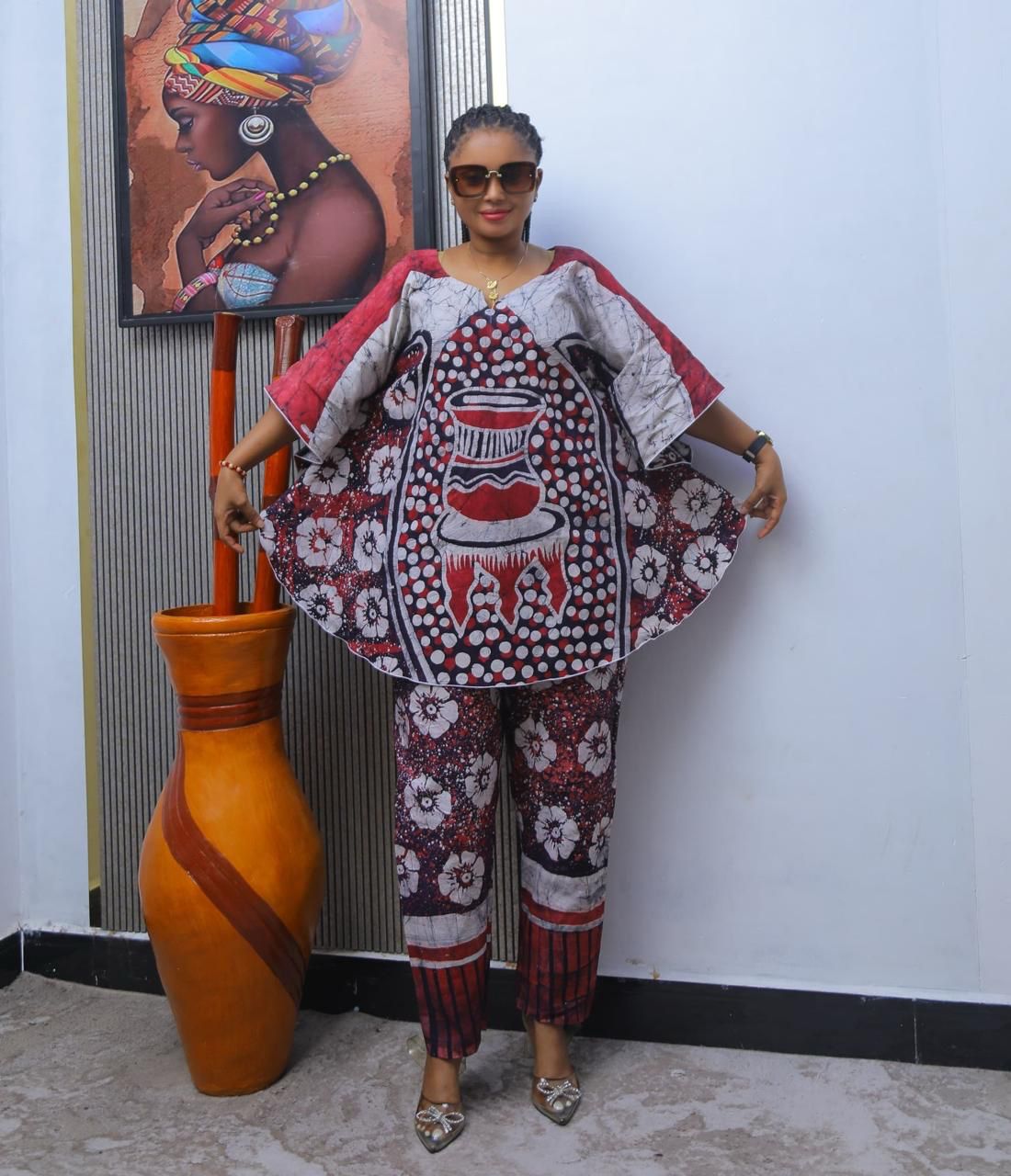 A stylish and comfortable two-piece outfit.