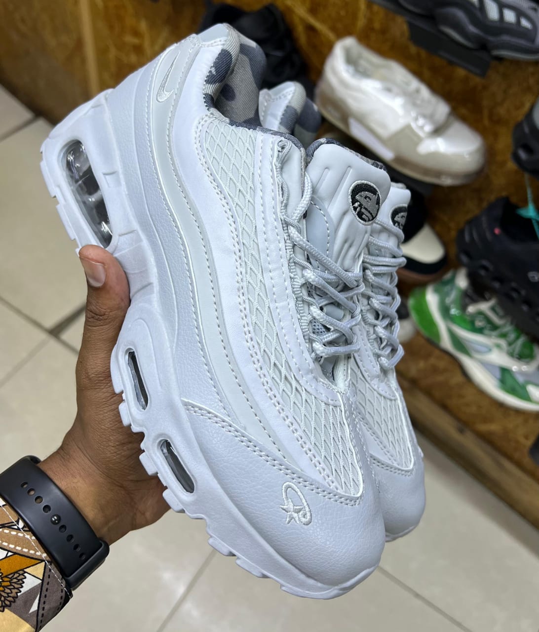 Stylish sneakers with a unique design.